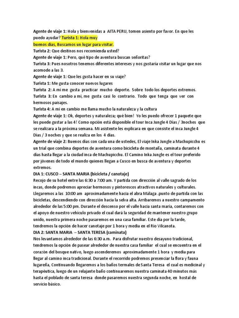 Ejemplos de Diálogos sobre Turismo entre Dos Personas - Cómo es el diálogo entre dos personajes ejemplos de dialogo de dos personas sobre el turismo - Cómo es el diálogo entre dos personajes