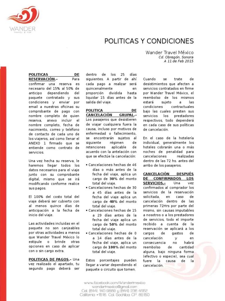 politicas de una empresa de turismo - Cómo hacer una política de viáticos