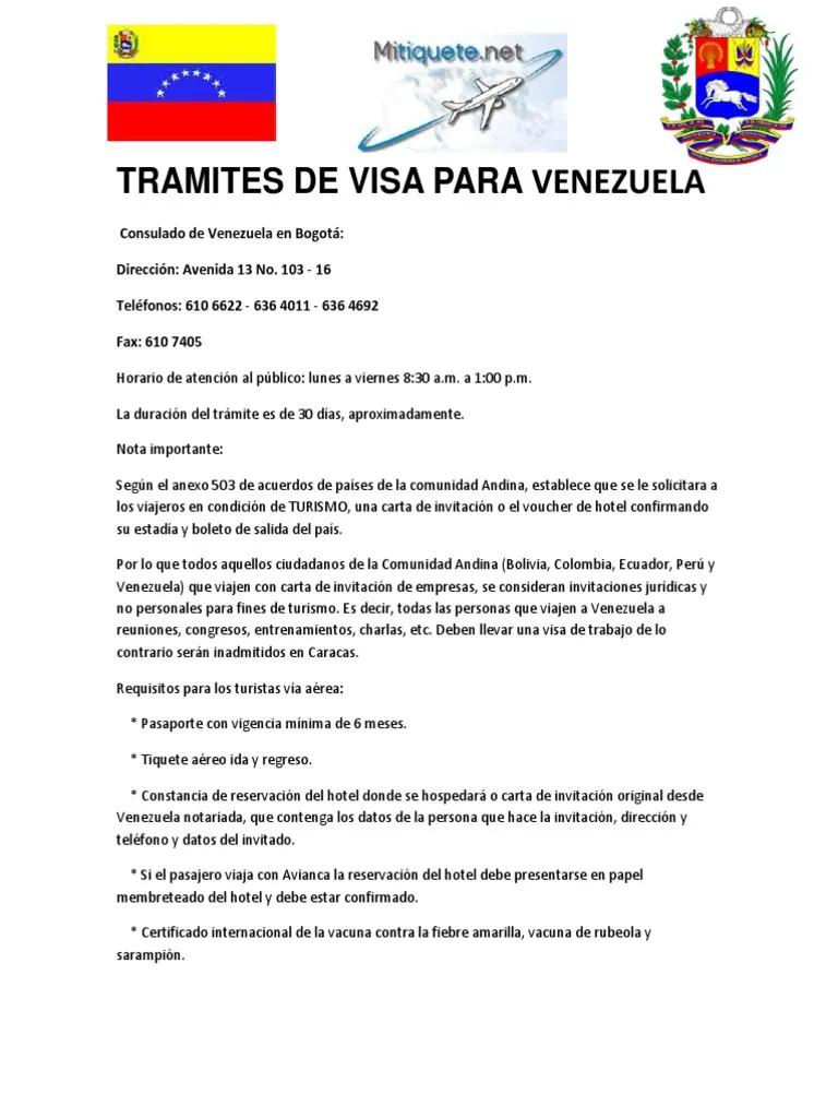 correo donde escribir sobre visa de turismo a venezuela - Cómo obtengo una visa para Venezuela desde EE.UU.