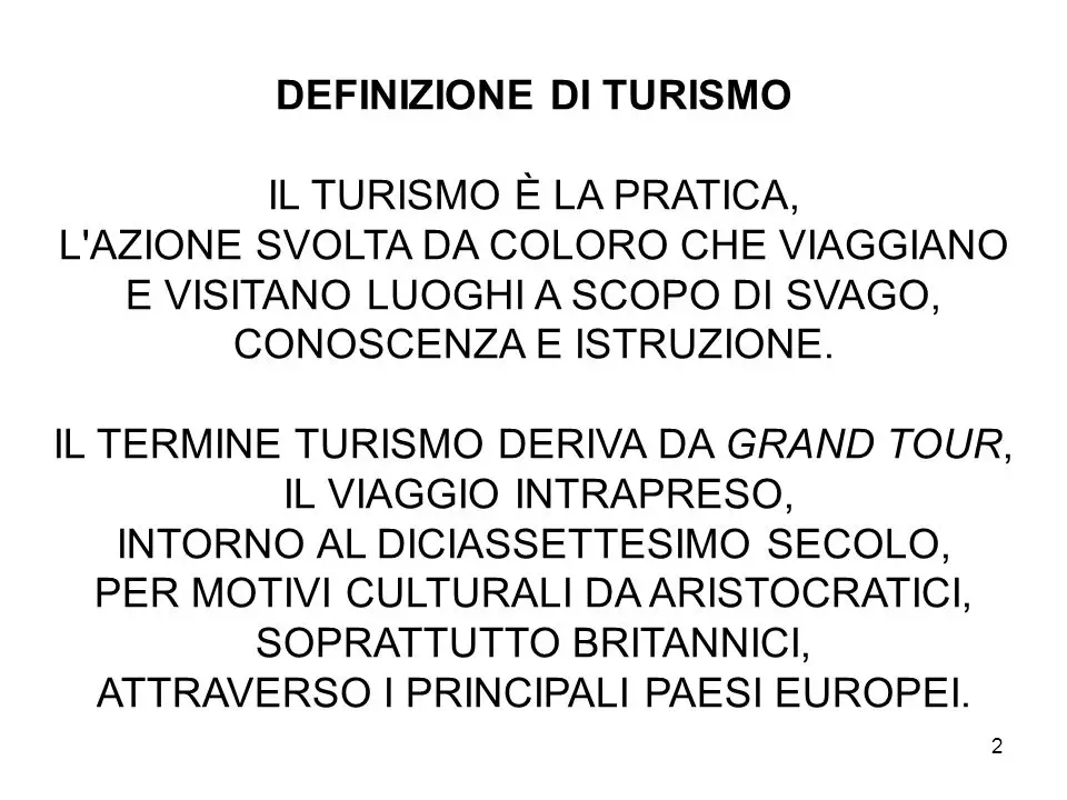 Turismo: Definición, Evolución y Clasificaciones - Cosa si intende per turismo turismo definizione - Cosa si intende per turismo