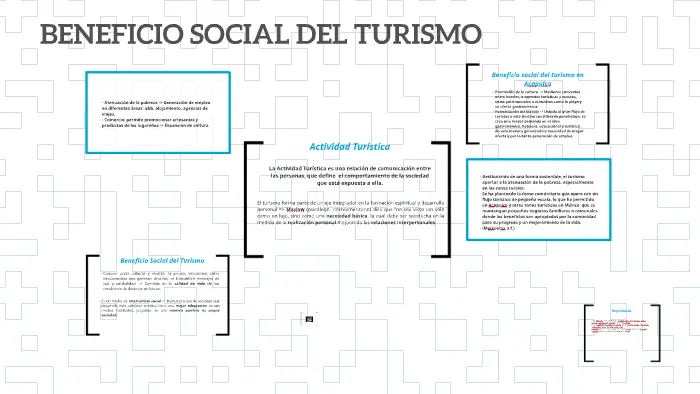 describa los beneficios sociales del turismo use un ejemplo - Cuáles son los beneficios sociales del turismo