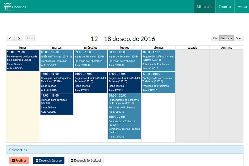 horario turismo ua - Cuándo empiezan las clases en la UA 2024-2025