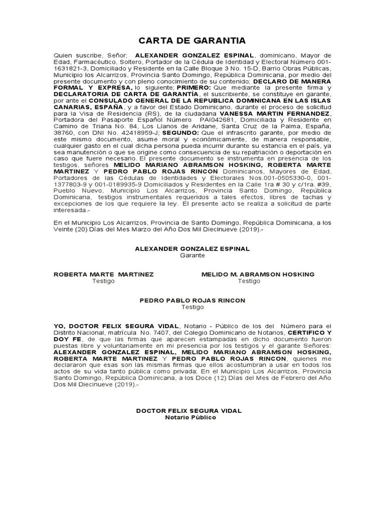 clausula de garantia visas de turismo rep dom - Cuánto cuesta la visa americana en República Dominicana en 2024