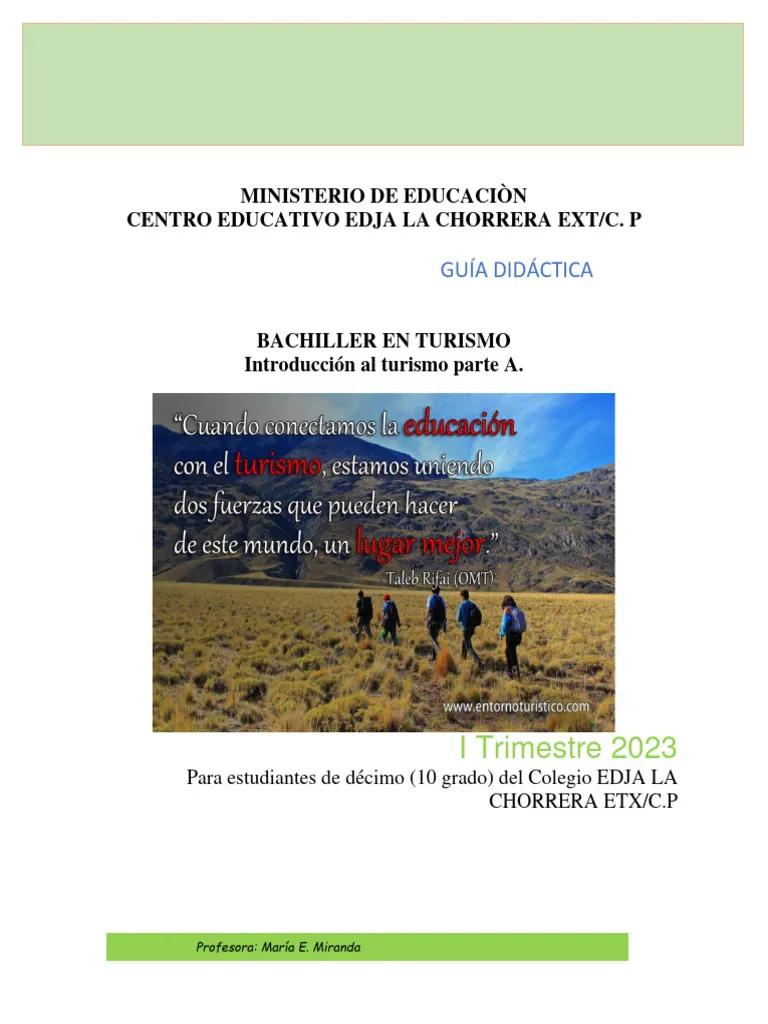 Introducción al Turismo para Décimo Grado - De qué se trata el turismo en décimo grado introduccion al turismo para decimo grado - De qué se trata el turismo en décimo grado