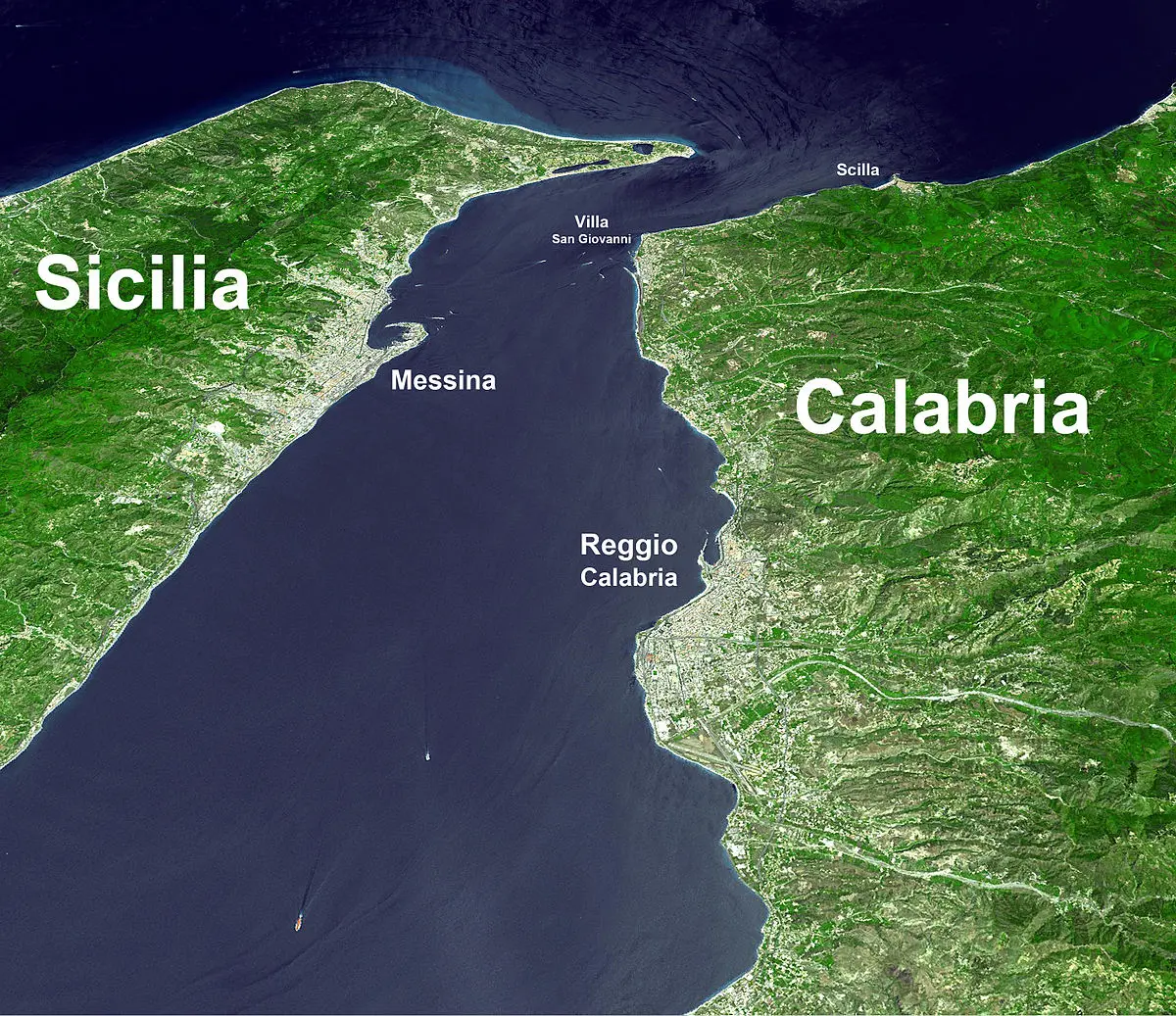 messina italia turismo - Dónde se encuentra el estrecho de Messina