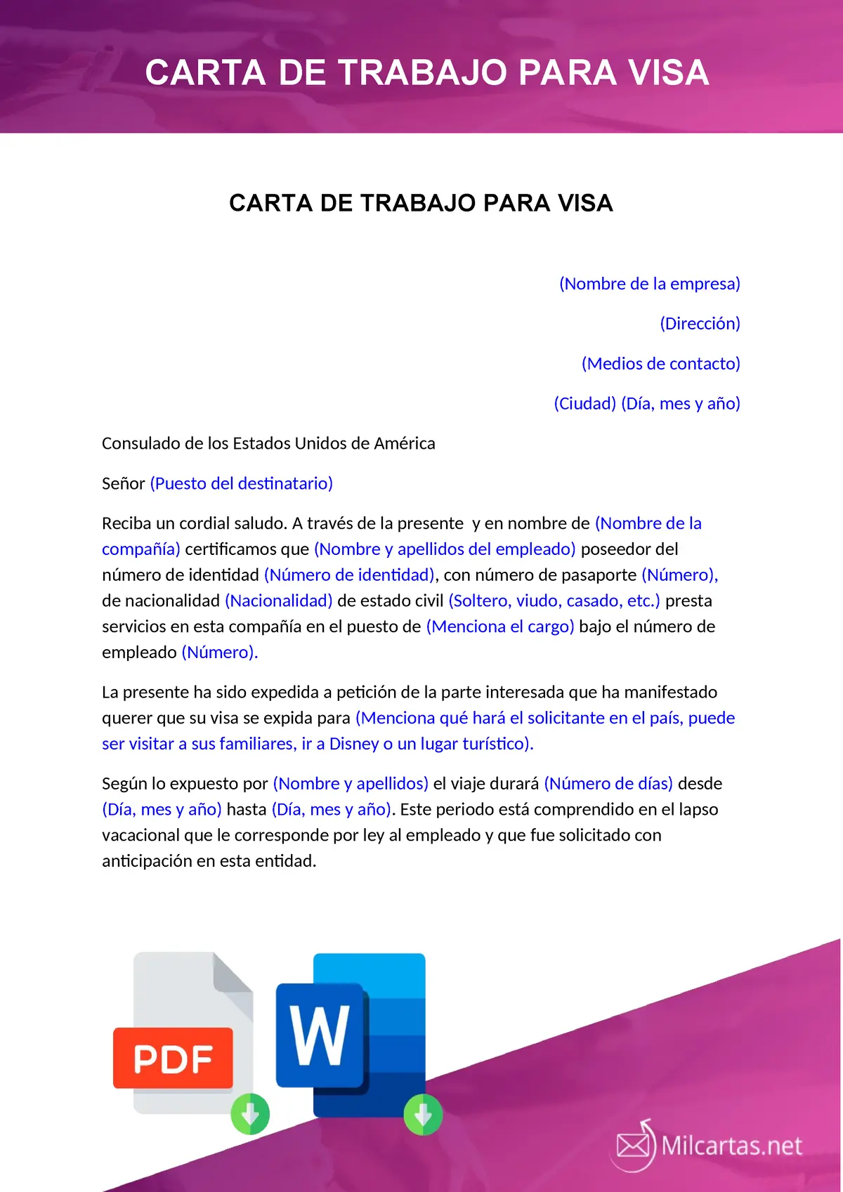 Carta de Empleador para Visa de Turista a Estados Unidos: Guía Completa - Qué debe llevar una carta laboral para visa carta de empleador para visa de turismo a estados unidos - Qué debe llevar una carta laboral para visa