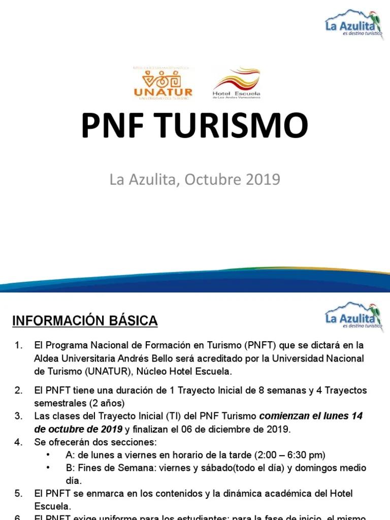 PNF Turismo: Guía Completa del Programa Nacional de Formación - Qué es el PNF de turismo pnf turismo - Qué es el PNF de turismo