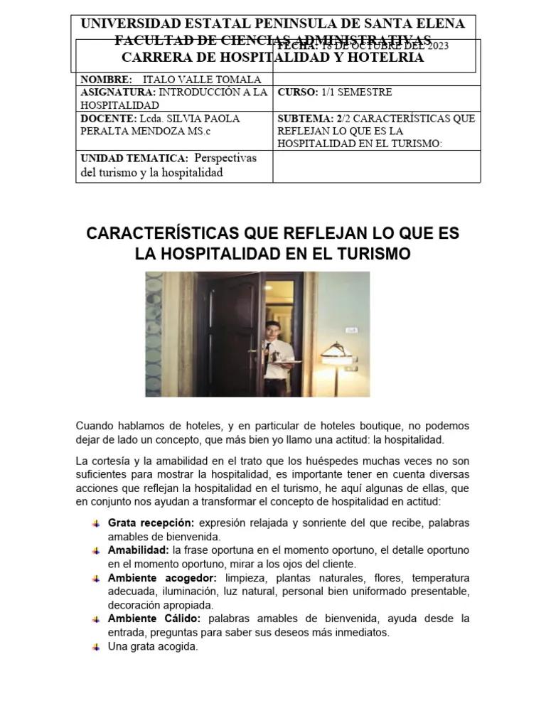 Introducción a la Hospitalidad y el Turismo: Una Discusión en Clase - Qué es la introducción a la hospitalidad discusion en clase introducción de la hospitalidad y el turismo - Qué es la introducción a la hospitalidad