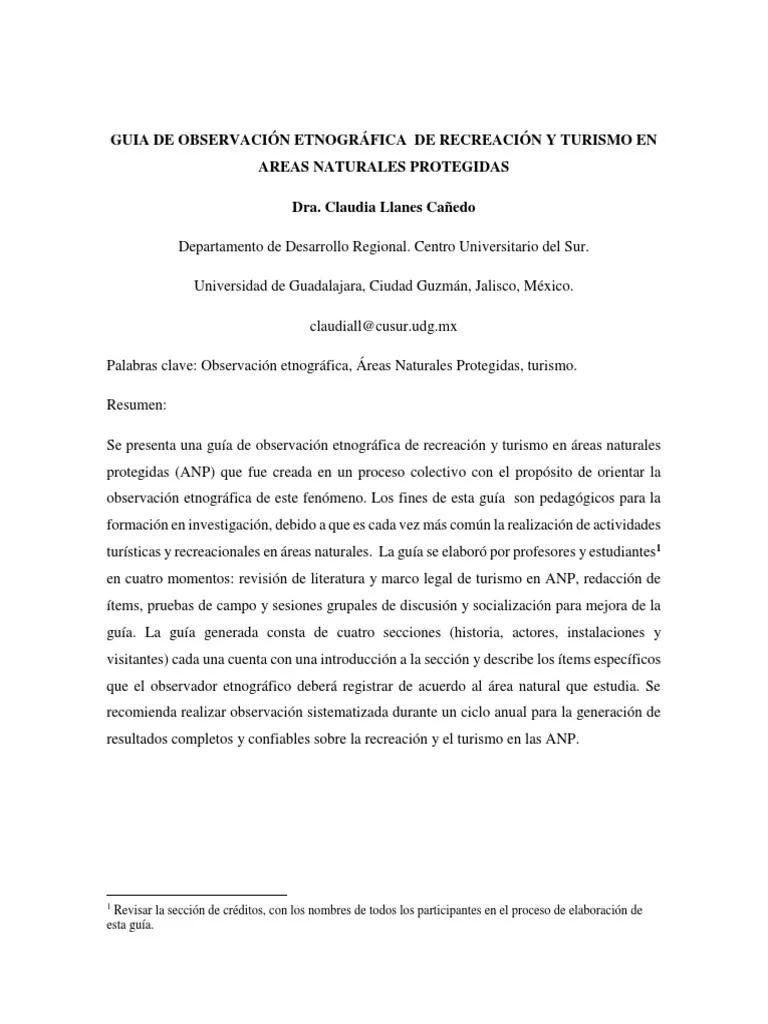 Ejemplos de Guía de Observación para Turismo - Qué es una guía de observación ejemplos de guia de observacion para turismo - Qué es una guía de observación