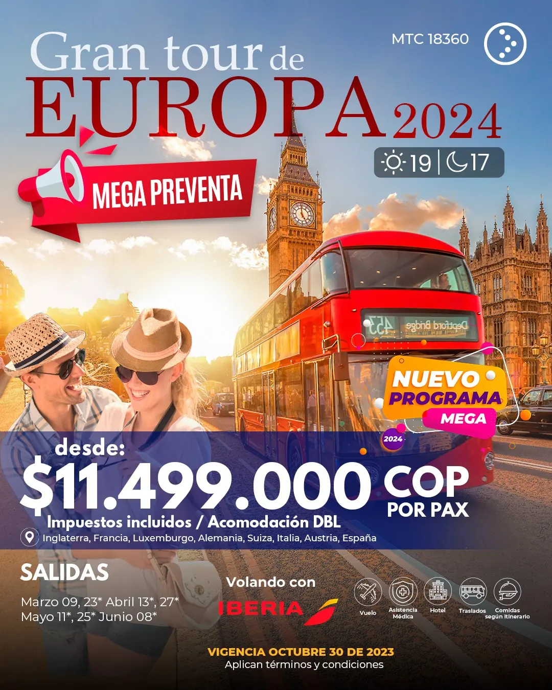 agencia de turismo europa desde colombia - Qué país de Europa es más barato viajar desde Colombia