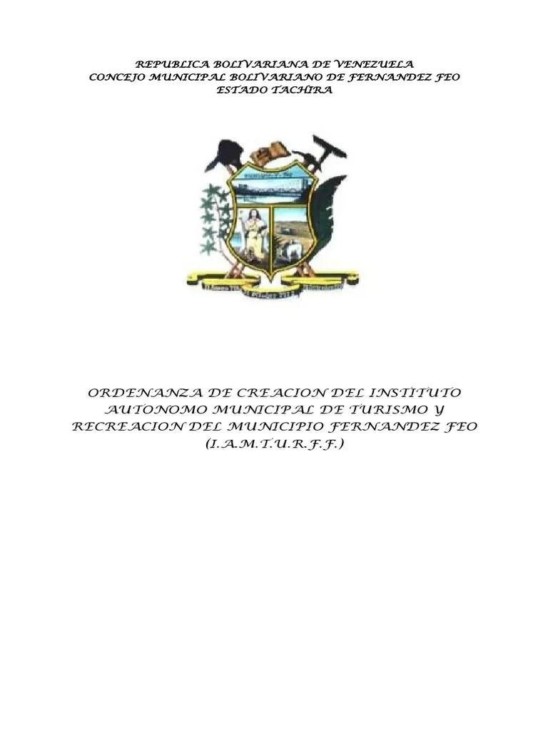 Creación de Ordenanzas Municipales para la Proyección del Turismo - Qué rige la ordenanza municipal creacion ordenanza municipal proyeccion turismo - Qué rige la ordenanza municipal