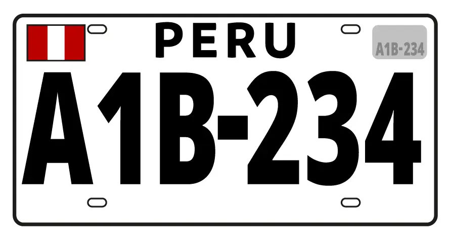 color de placa de rodaje para turismo en pwru - Qué significan las placas rojas en el Perú