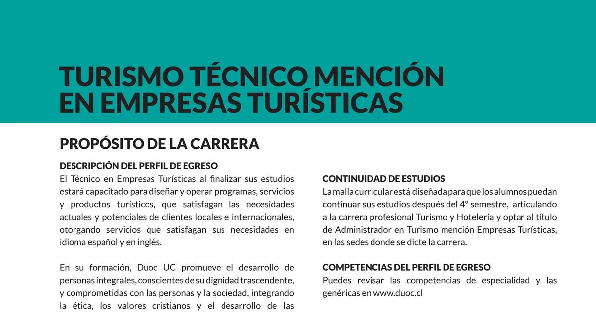 Turismo Técnico: Un Análisis del Sector - Qué son las empresas turísticas turismo tecnico mencion empresas turisticas - Qué son las empresas turísticas