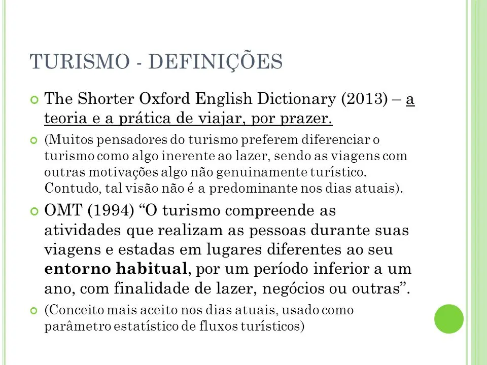 Definición del Turismo según la OMT: Guía Completa - Quem é considerado turista definição do turismo segundo a omt - Quem é considerado turista