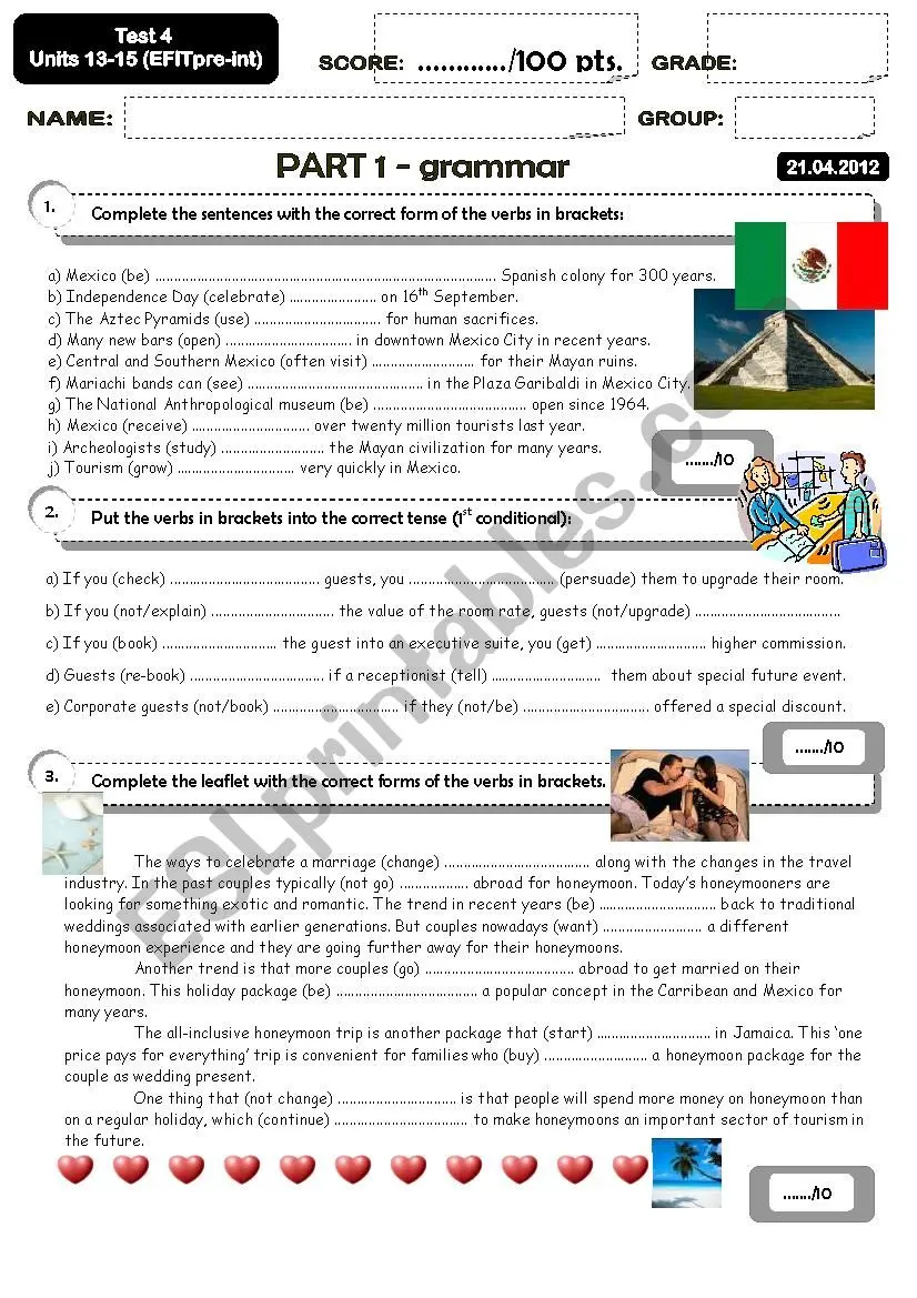 test of turism - What is the meaning of NDT in tourism